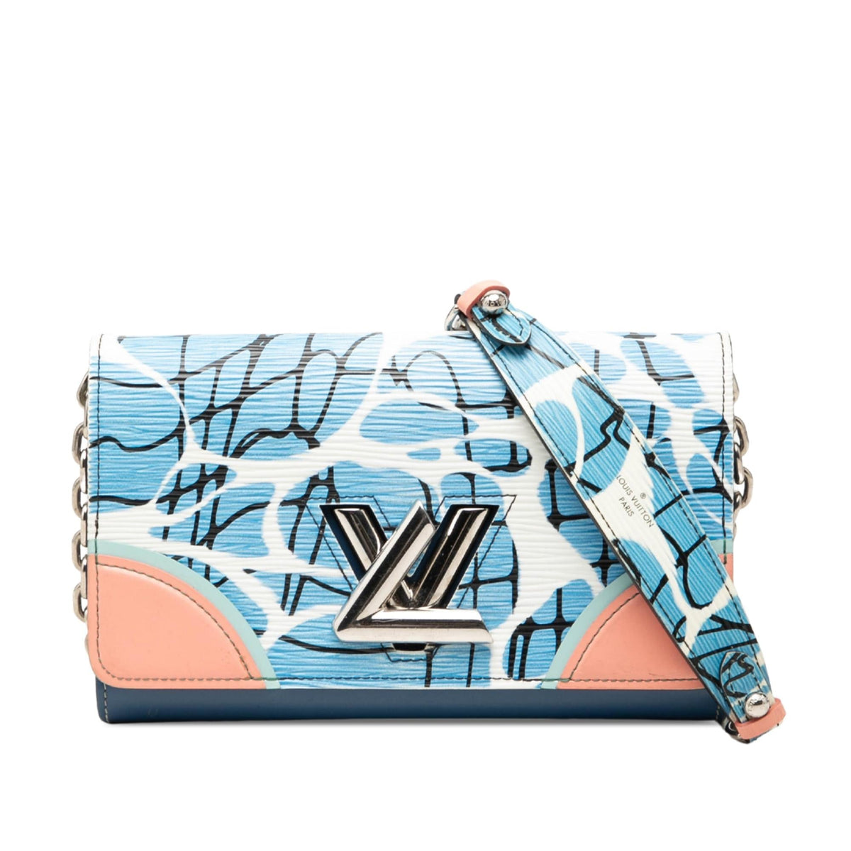 Louis Vuitton Epi Aqua Twist Wallet on Chain - Blue