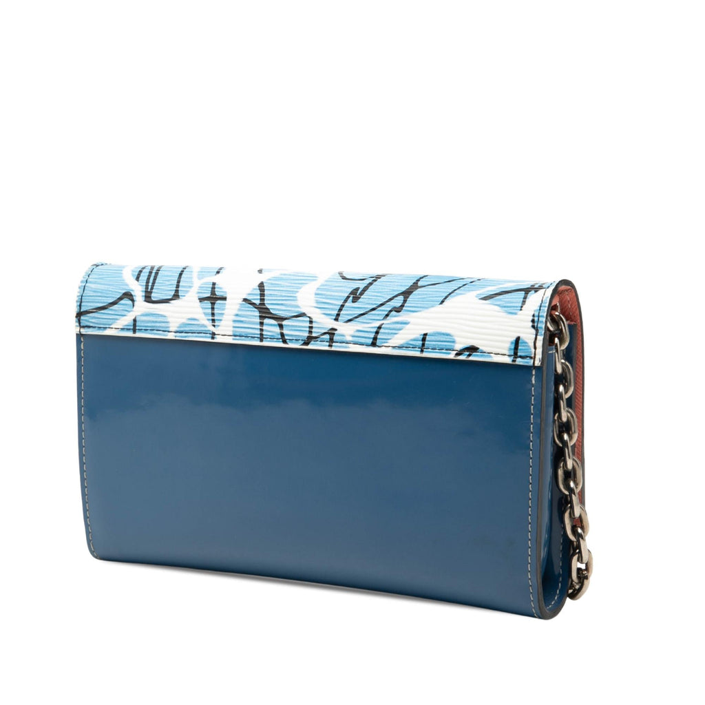 Louis Vuitton Epi Aqua Twist Wallet on Chain - Blue
