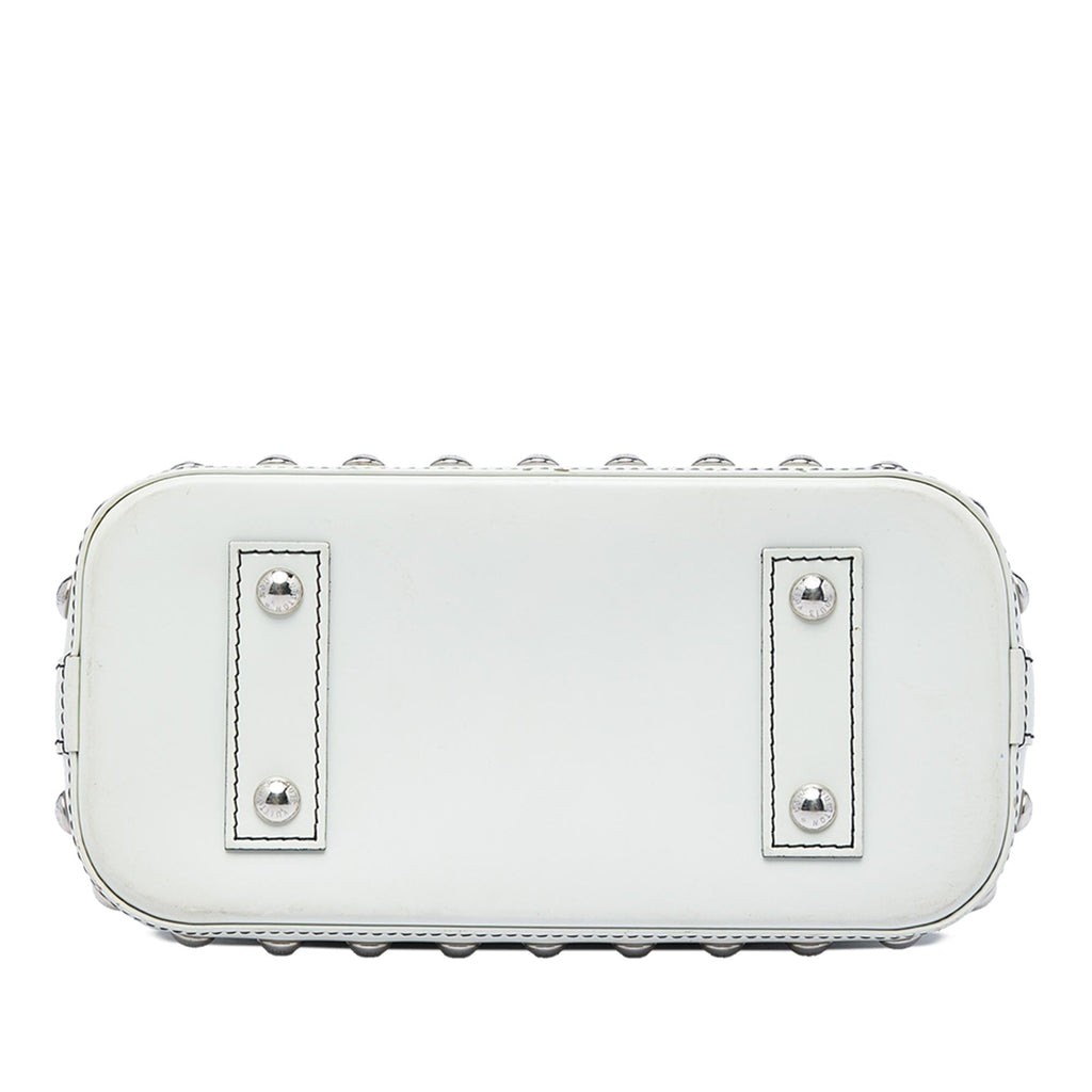 Louis Vuitton Epi Chain Flower Alma BB Satchel - White
