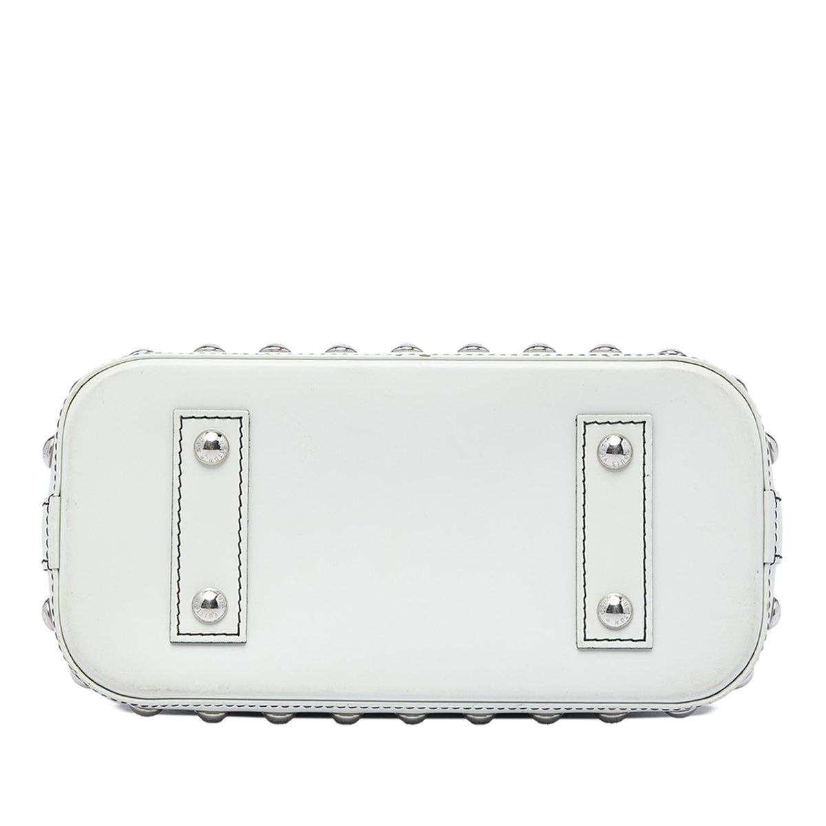 Louis Vuitton Epi Chain Flower Alma BB Satchel - White