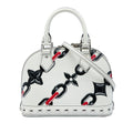 Louis Vuitton Epi Chain Flower Alma BB Satchel - White