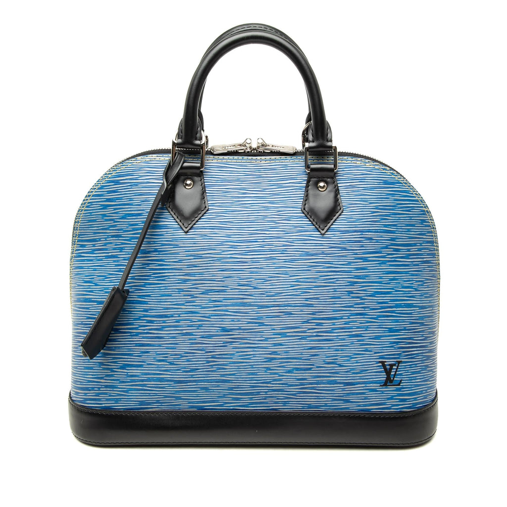 Louis Vuitton Epi Denim Alma PM Satchel - Blue