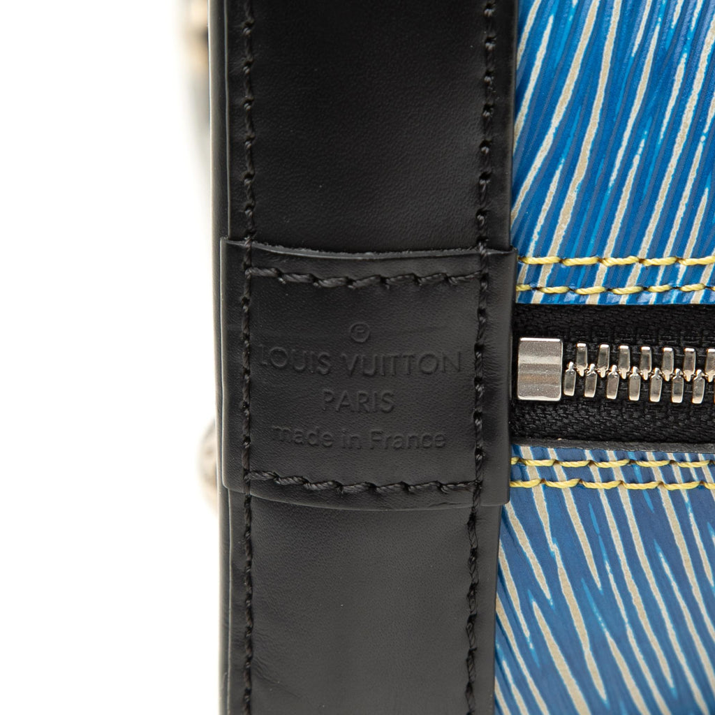 Louis Vuitton Epi Denim Alma PM Satchel - Blue