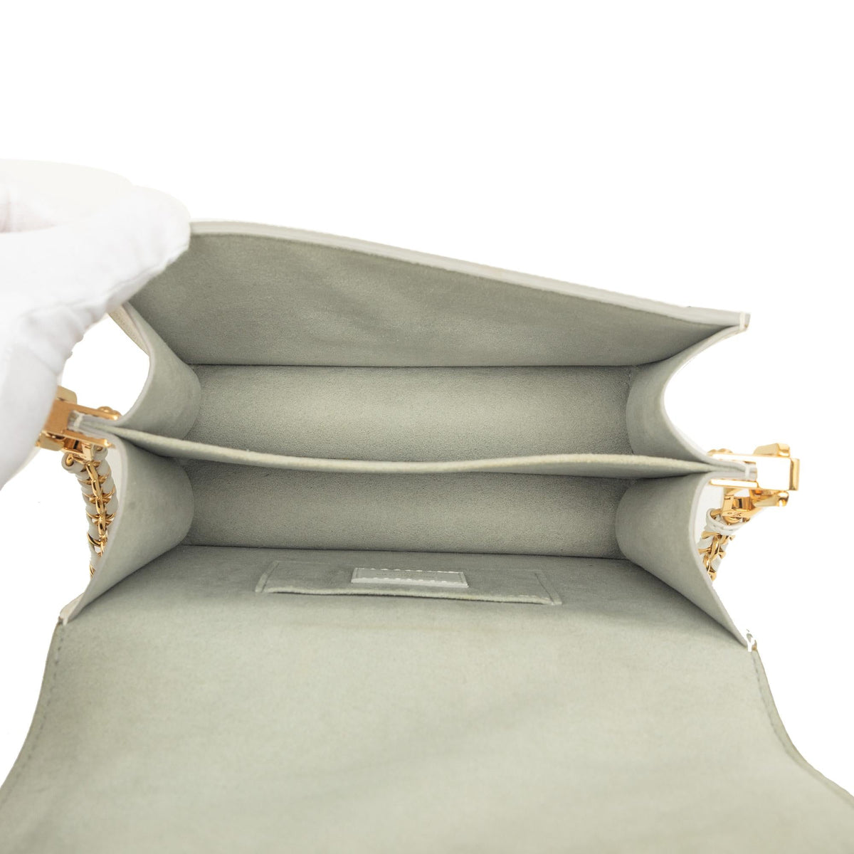 Louis Vuitton Epi Mini Dauphine Satchel - White