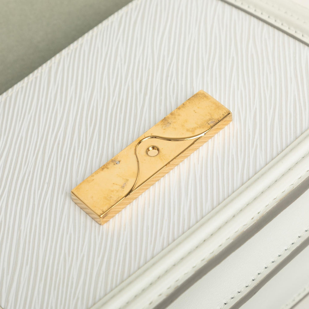 Louis Vuitton Epi Mini Dauphine Satchel - White