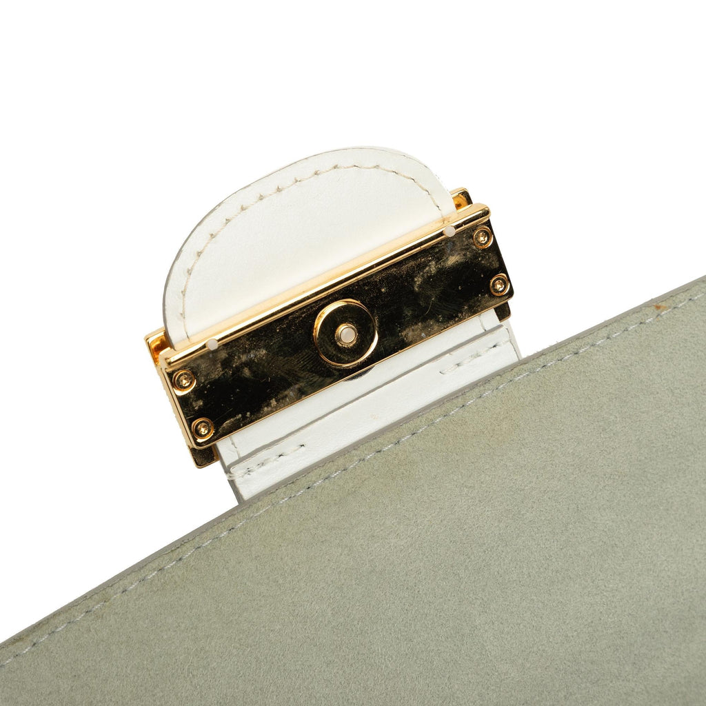 Louis Vuitton Epi Mini Dauphine Satchel - White