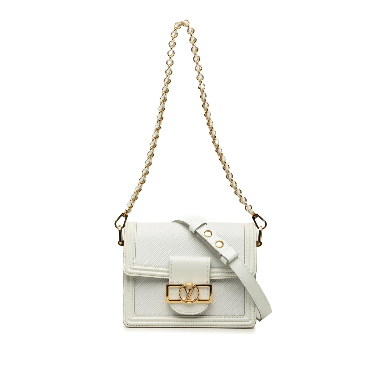 Louis Vuitton Epi Mini Dauphine Satchel - White