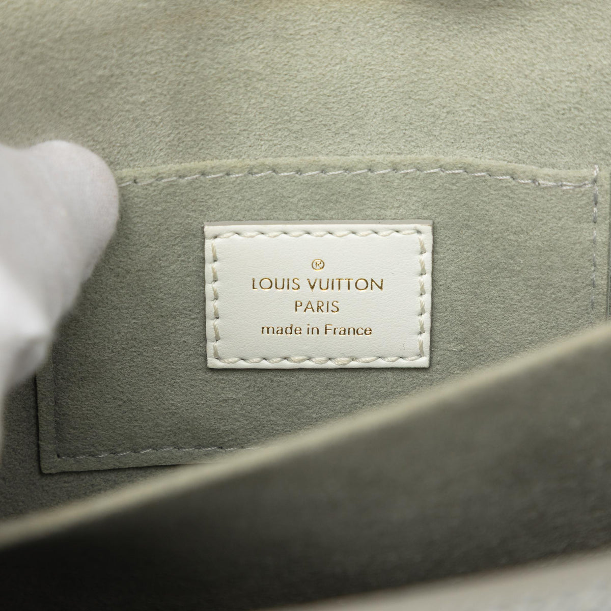 Louis Vuitton Epi Mini Dauphine Satchel - White