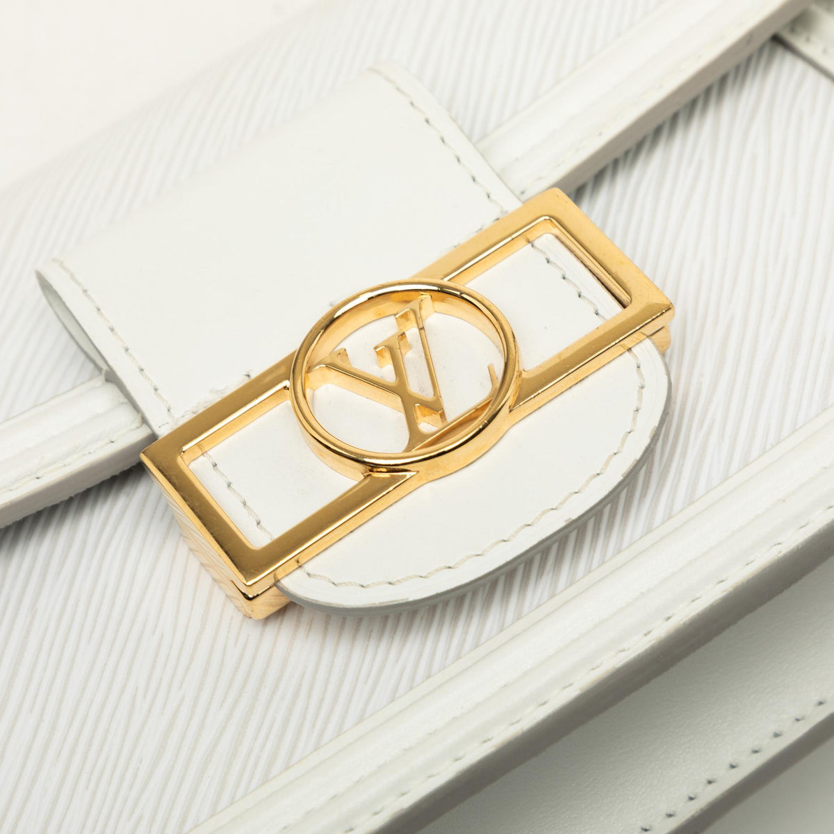 Louis Vuitton Epi Mini Dauphine Satchel - White