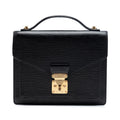 Louis Vuitton Epi Monceau 28 Satchel - Black