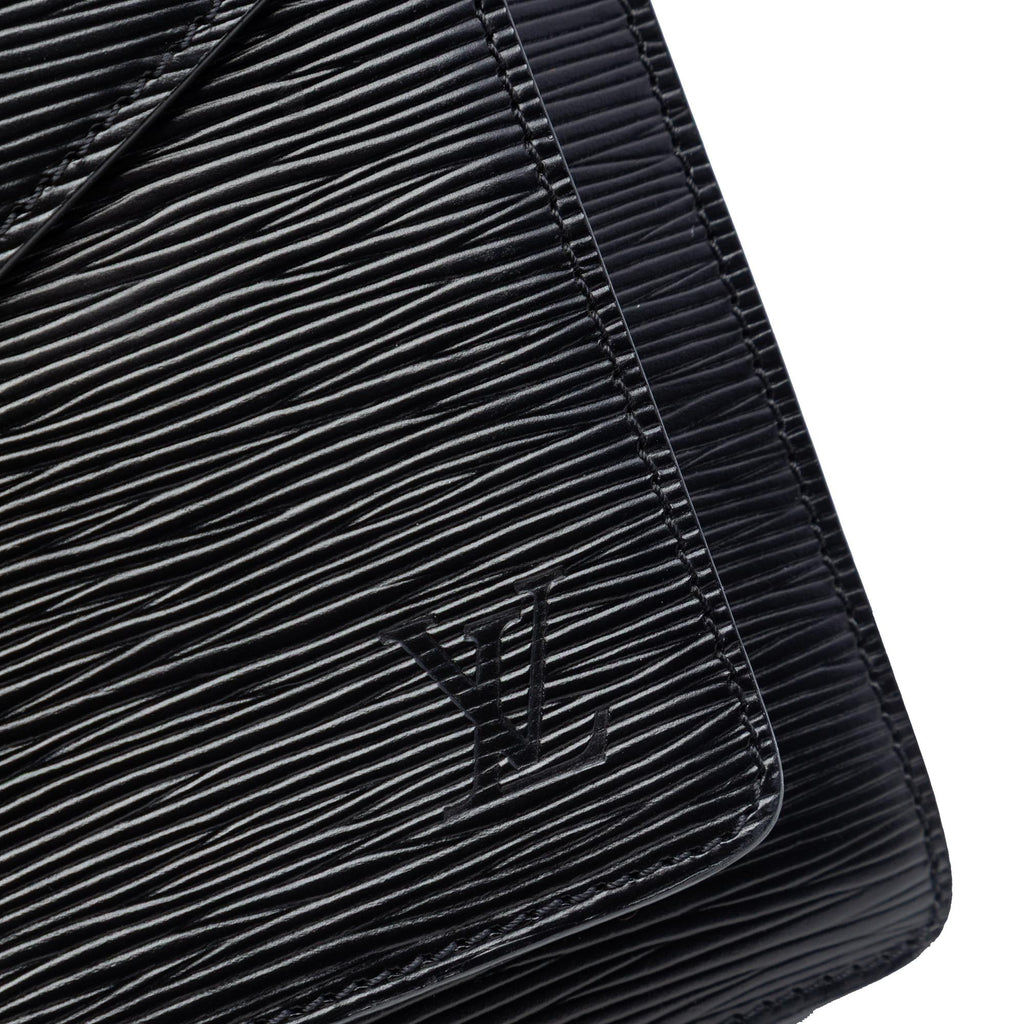 Louis Vuitton Epi Monceau 28 Satchel - Black