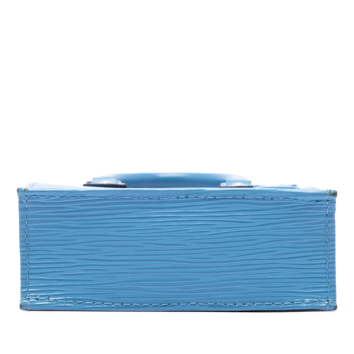Louis Vuitton Epi Petit Sac Plat Satchel - Blue