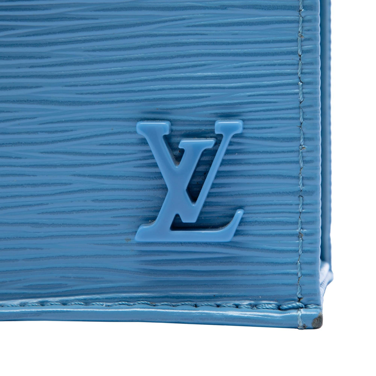 Louis Vuitton Epi Petit Sac Plat Satchel - Blue