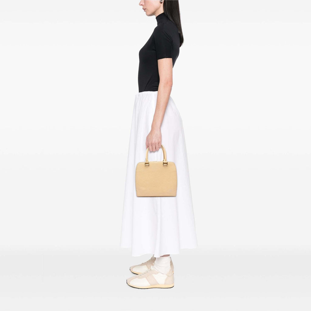 Louis Vuitton Epi Pont Neuf PM Satchel - Beige