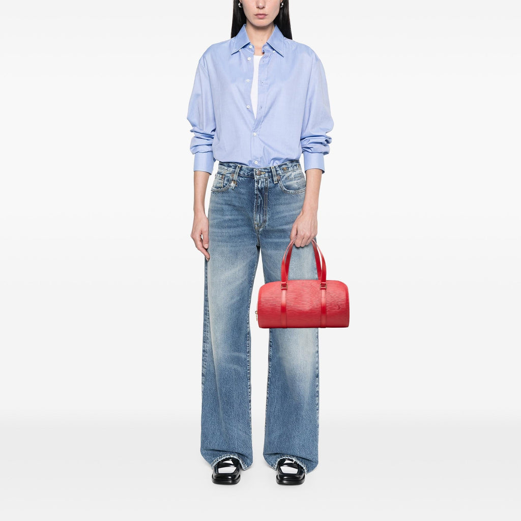 Louis Vuitton Epi Soufflot Satchel - Red