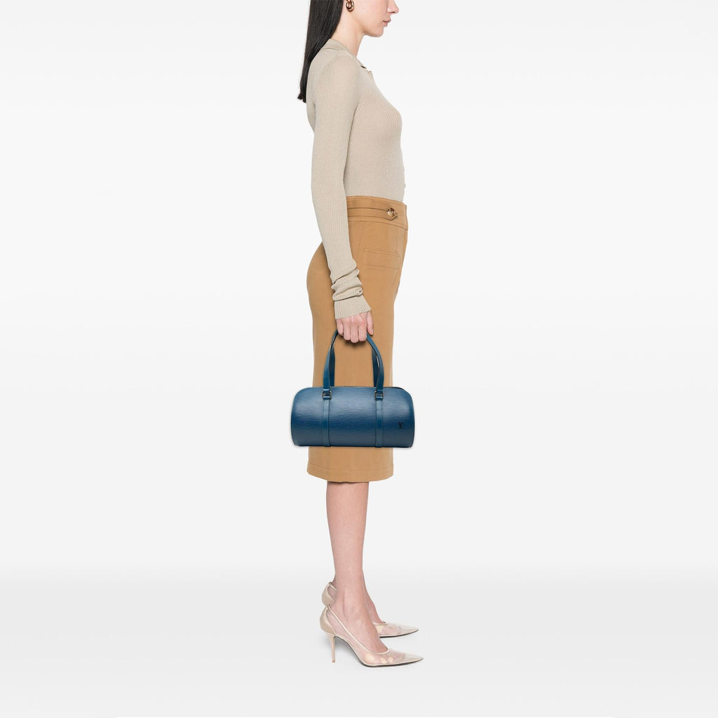 Louis Vuitton Epi Soufflot Shoulder Bag - Blue