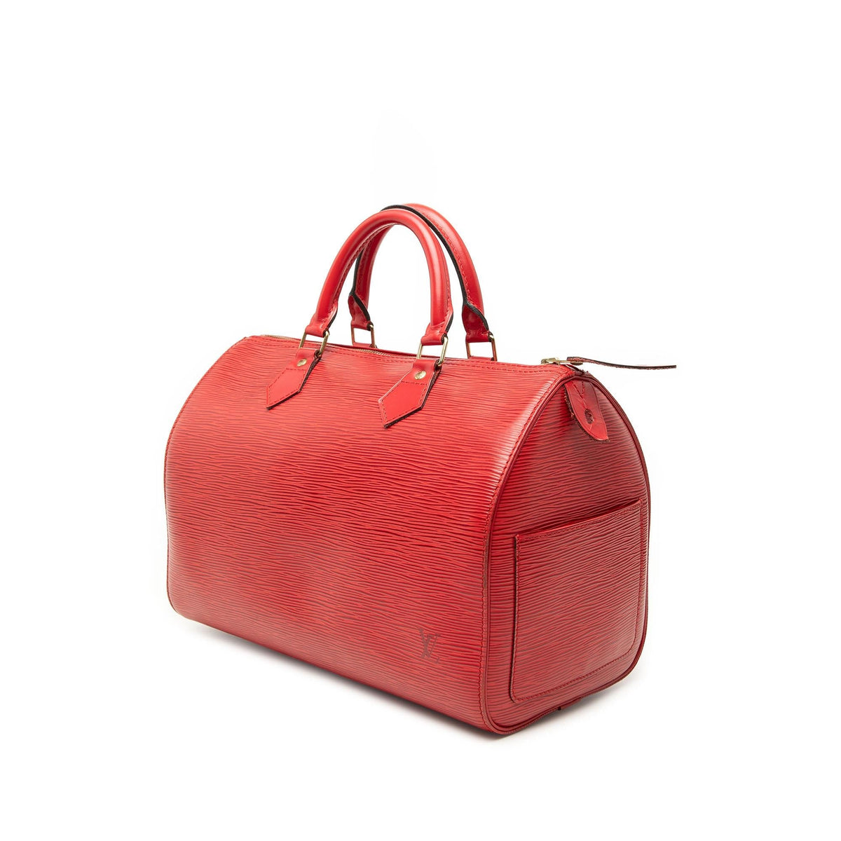 Louis Vuitton Epi Speedy 30 Satchel - Red