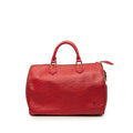 Louis Vuitton Epi Speedy 35 Satchel - Red