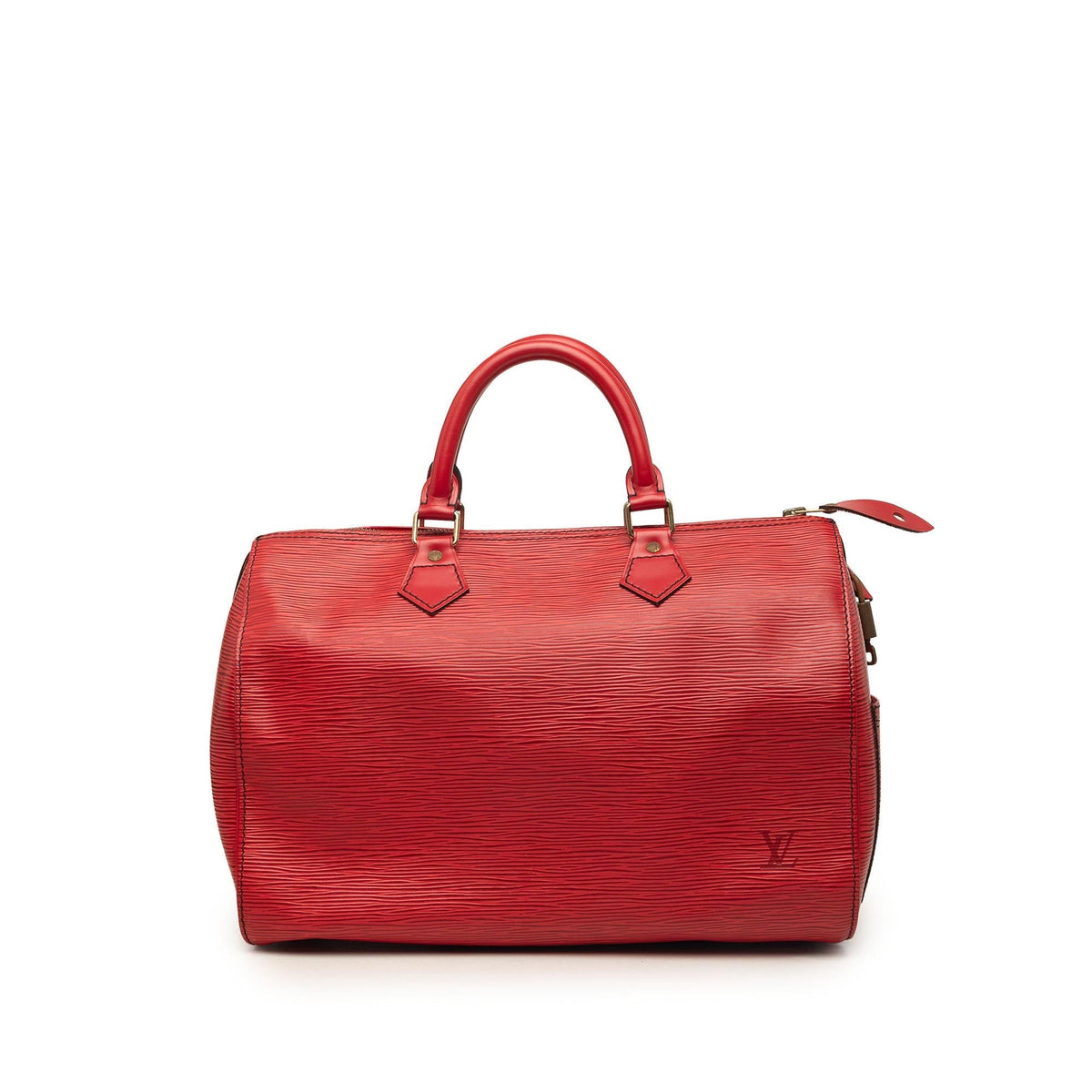 Louis Vuitton Epi Speedy 35 Satchel - Red