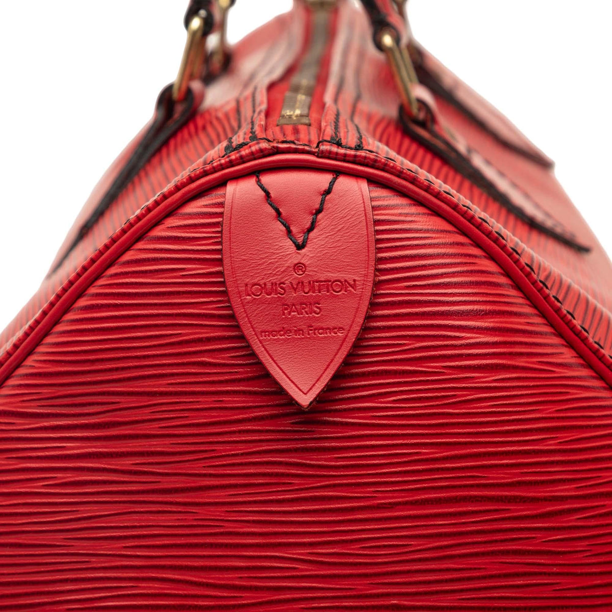 Louis Vuitton Epi Speedy 35 Satchel - Red