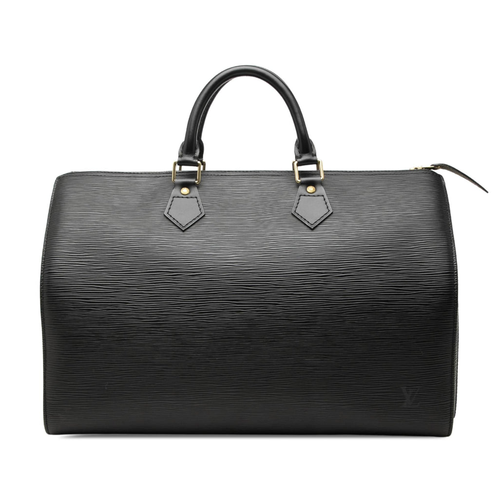Louis Vuitton Epi Speedy 35 Satchel - Black