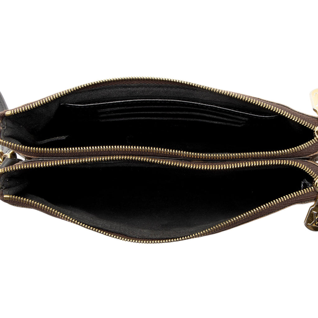 Louis Vuitton Giant Monogram Canvas Double Zip Pochette - Brown