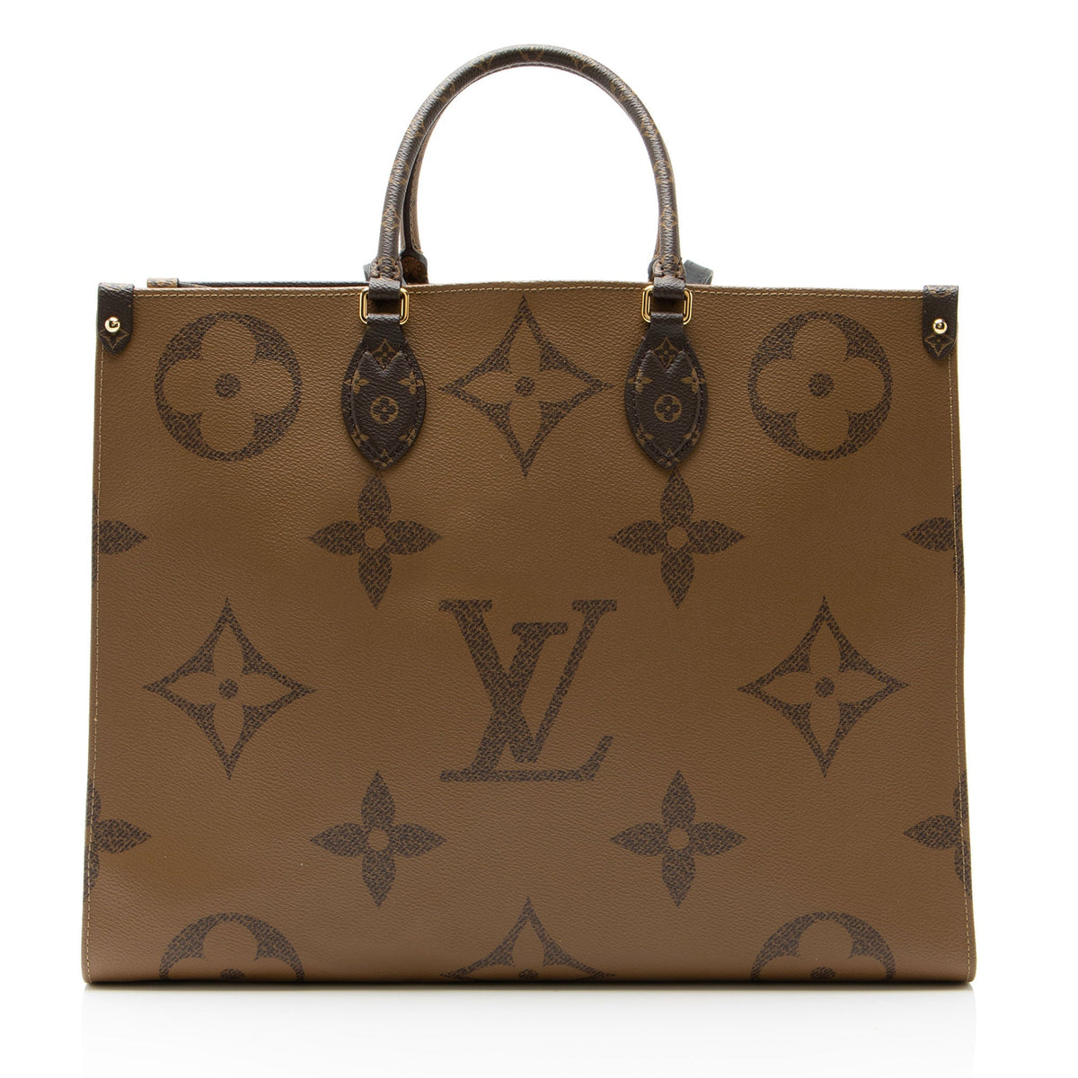 Louis Vuitton Giant Monogram Canvas Onthego GM Tote Bag - Brown