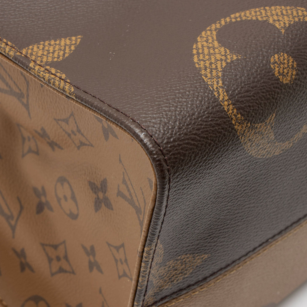 Louis Vuitton Giant Monogram Canvas Onthego GM Tote Bag - Brown