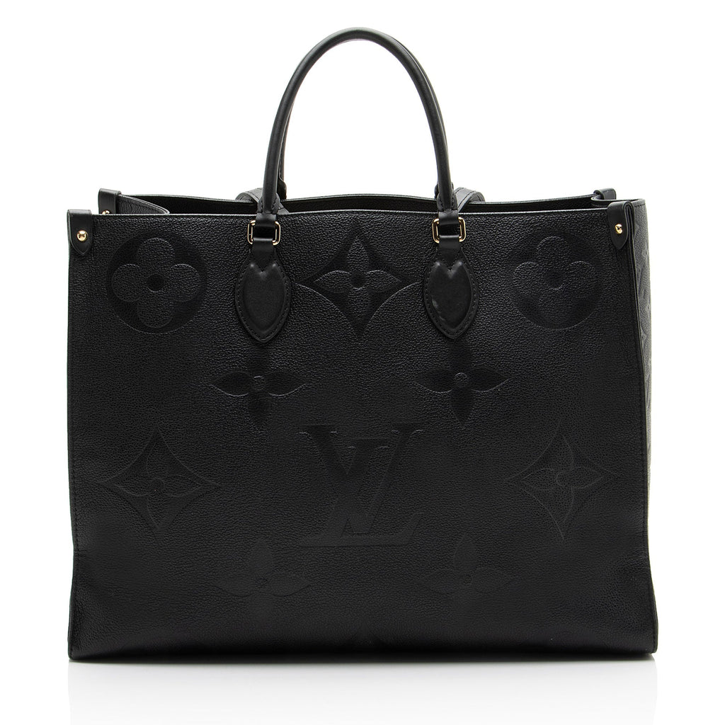 Louis Vuitton Giant Monogram Empreinte Onthego GM Tote Bag - Black