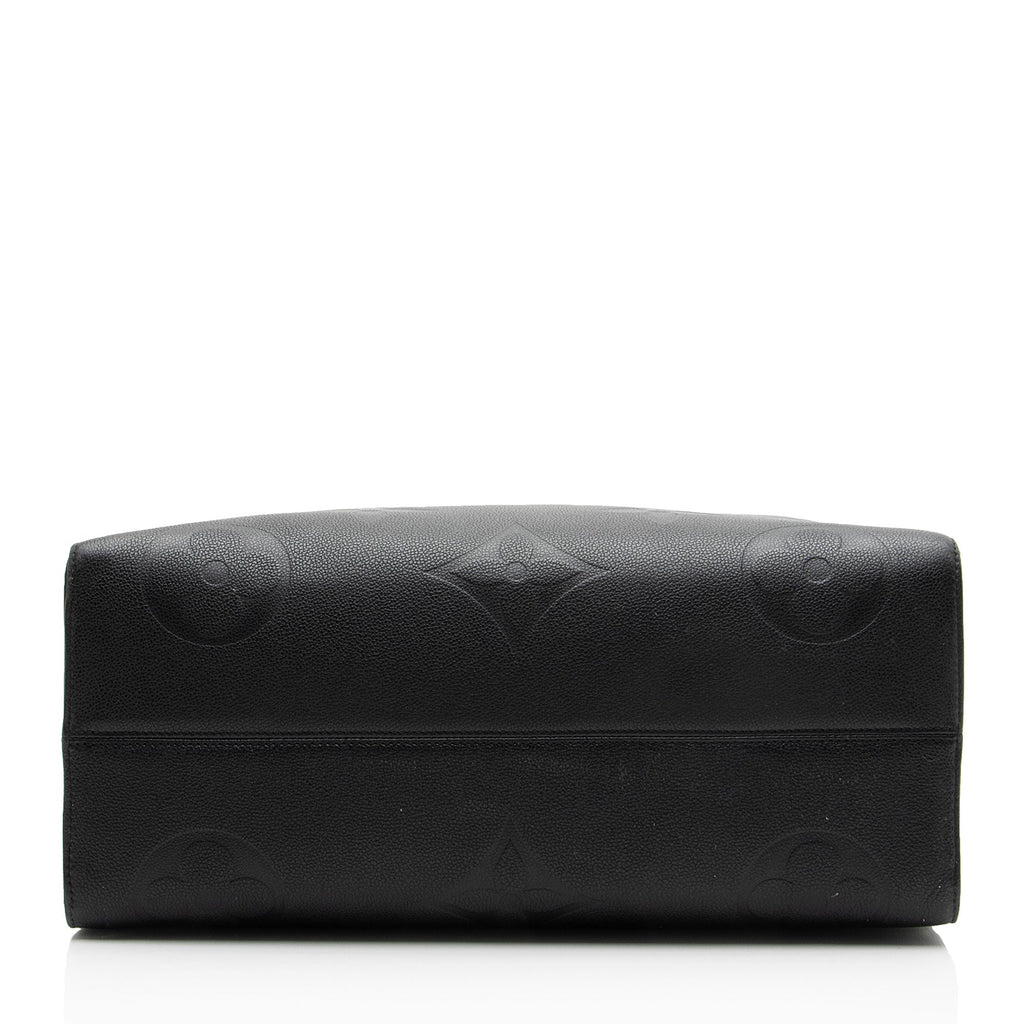 Louis Vuitton Giant Monogram Empreinte Onthego GM Tote Bag - Black