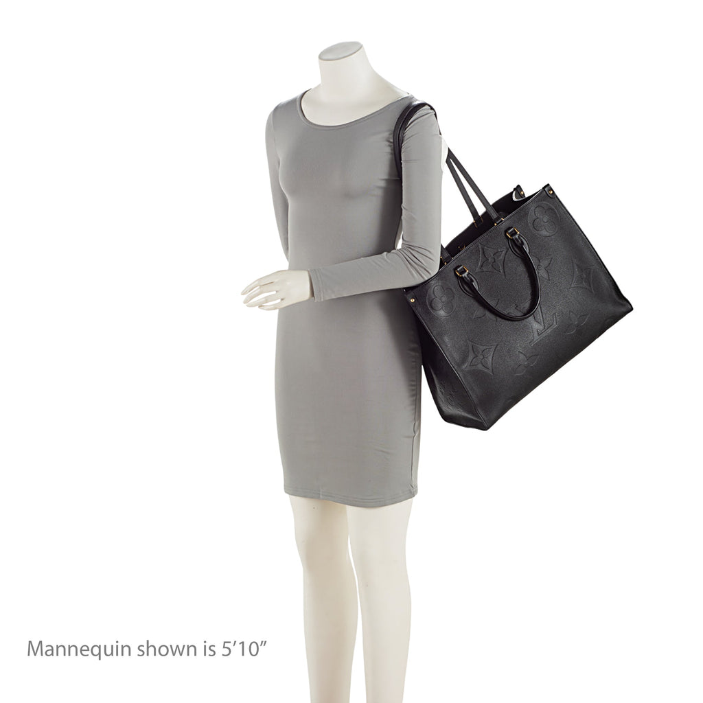 Louis Vuitton Giant Monogram Empreinte Onthego GM Tote Bag - Black