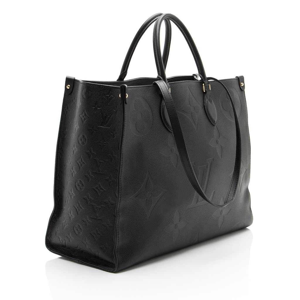 Louis Vuitton Giant Monogram Empreinte Onthego GM Tote Bag - Black