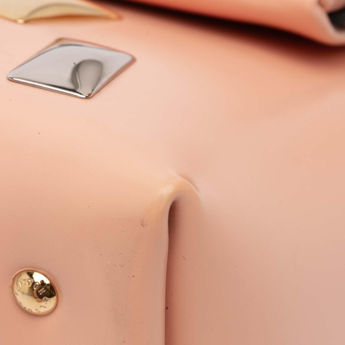 Louis Vuitton Glazed Calfskin Sac Triangle PM Shoulder Bag - Pink