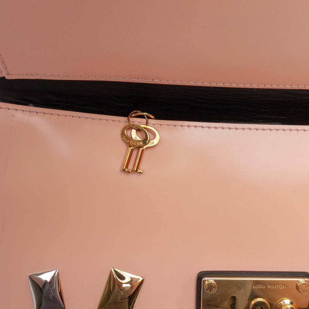 Louis Vuitton Glazed Calfskin Sac Triangle PM Shoulder Bag - Pink