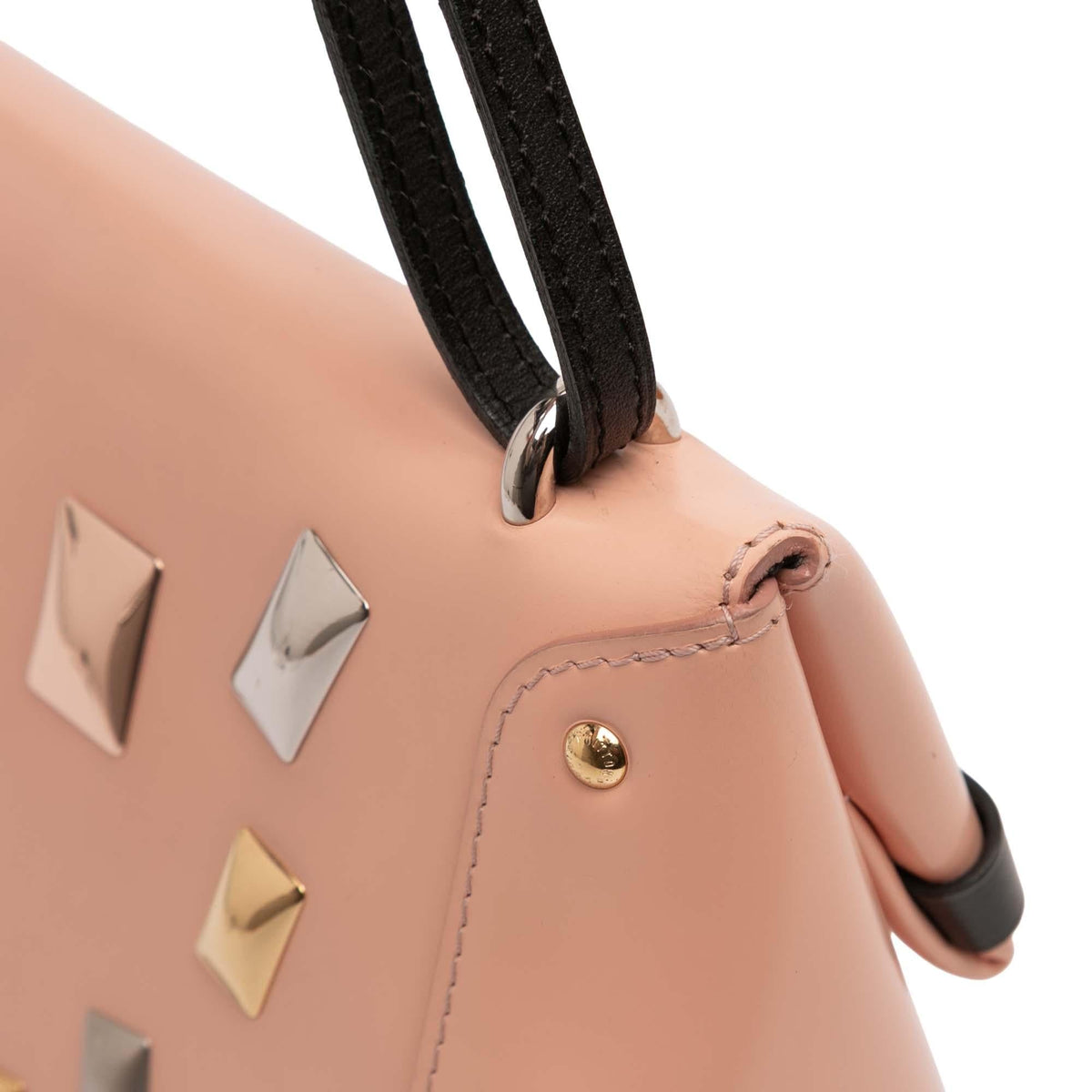 Louis Vuitton Glazed Calfskin Sac Triangle PM Shoulder Bag - Pink