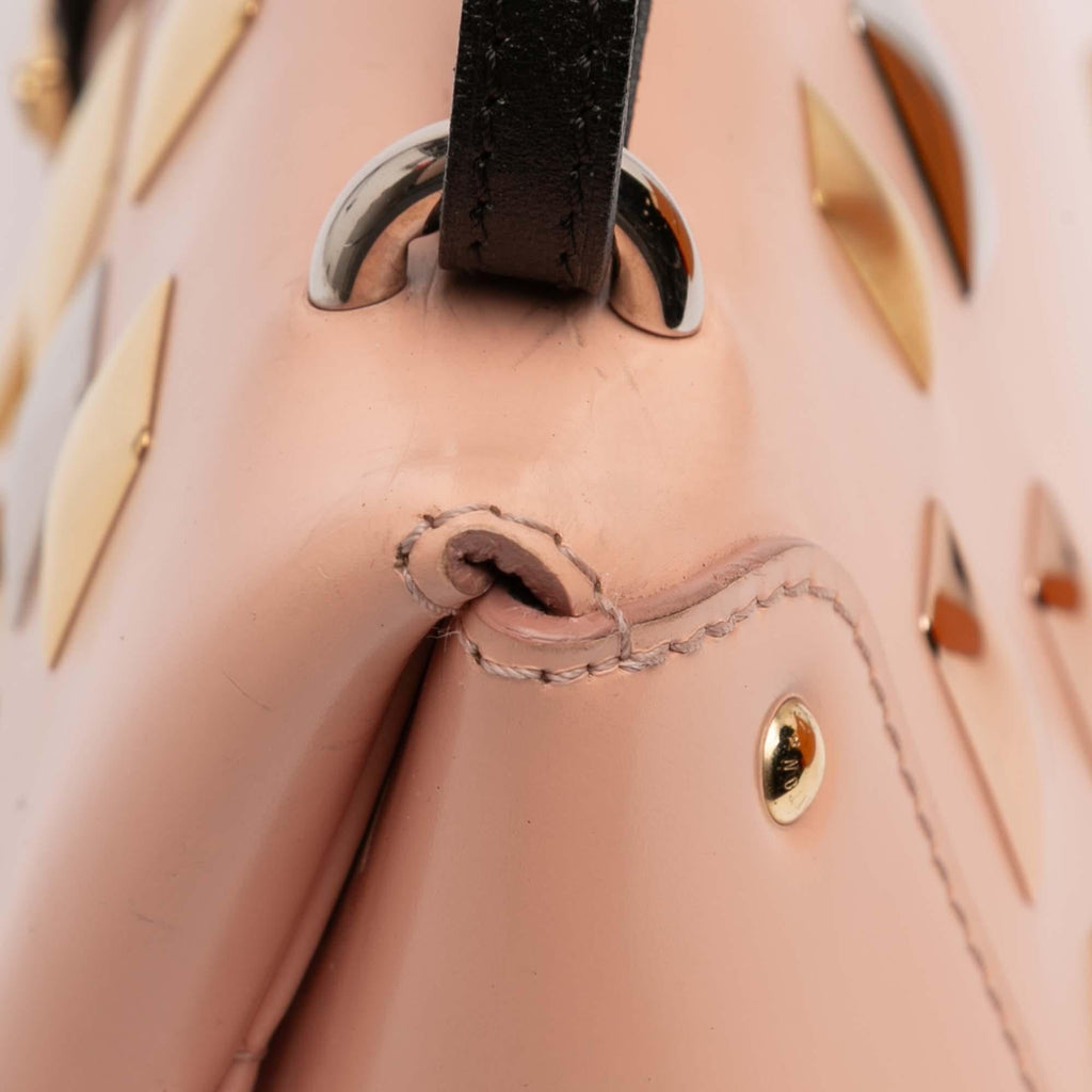 Louis Vuitton Glazed Calfskin Sac Triangle PM Shoulder Bag - Pink