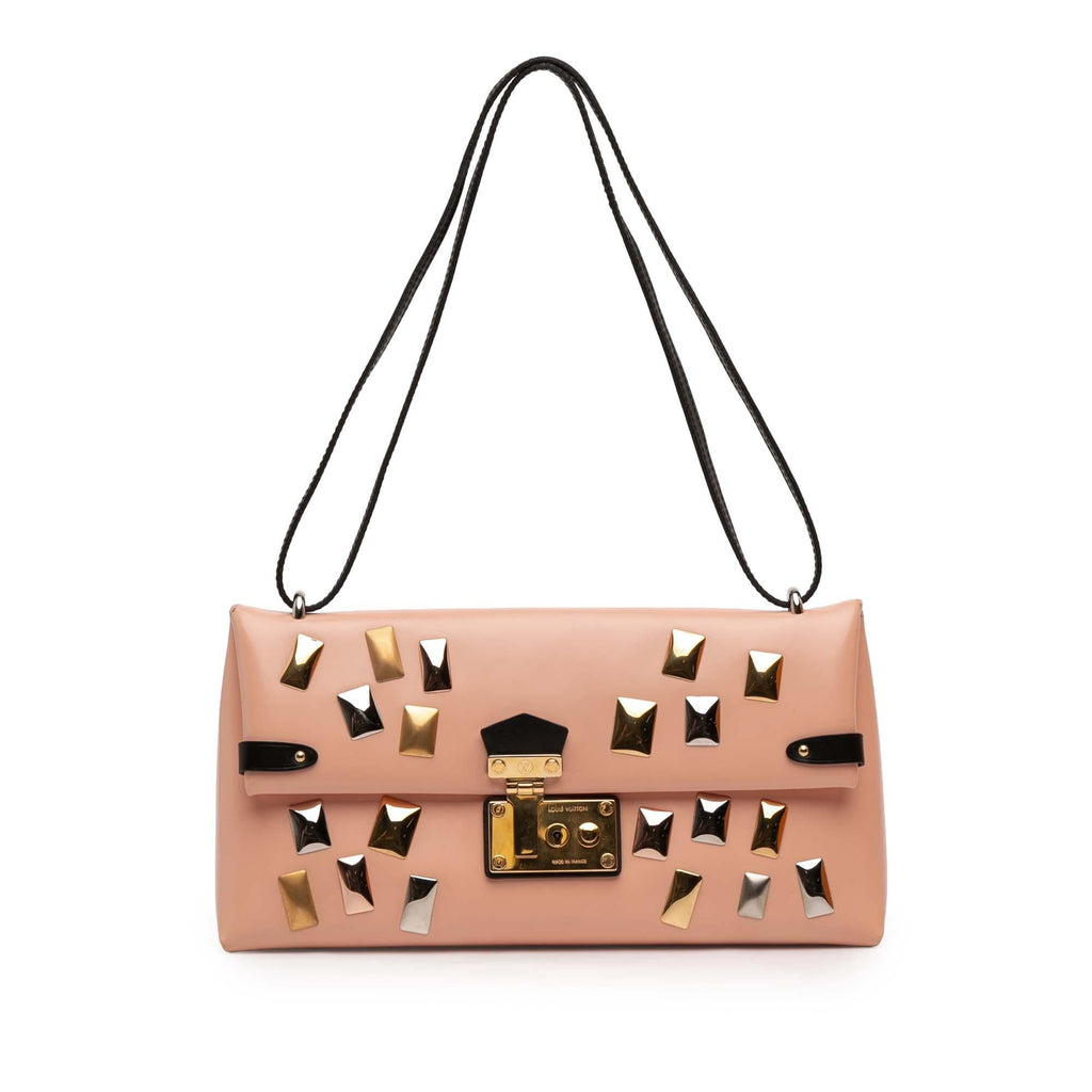 Louis Vuitton Glazed Calfskin Sac Triangle PM Shoulder Bag - Pink