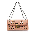 Louis Vuitton Glazed Calfskin Sac Triangle PM Shoulder Bag - Pink