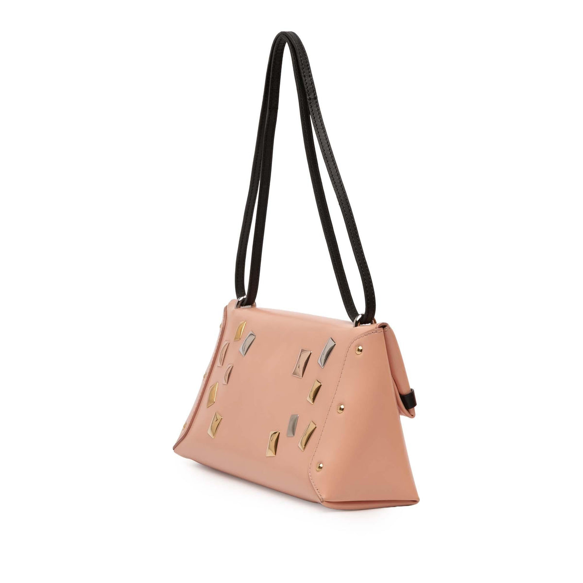 Louis Vuitton Glazed Calfskin Sac Triangle PM Shoulder Bag - Pink