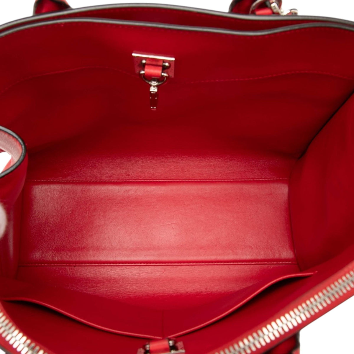 Louis Vuitton Leather City Steamer MM Satchel - Red