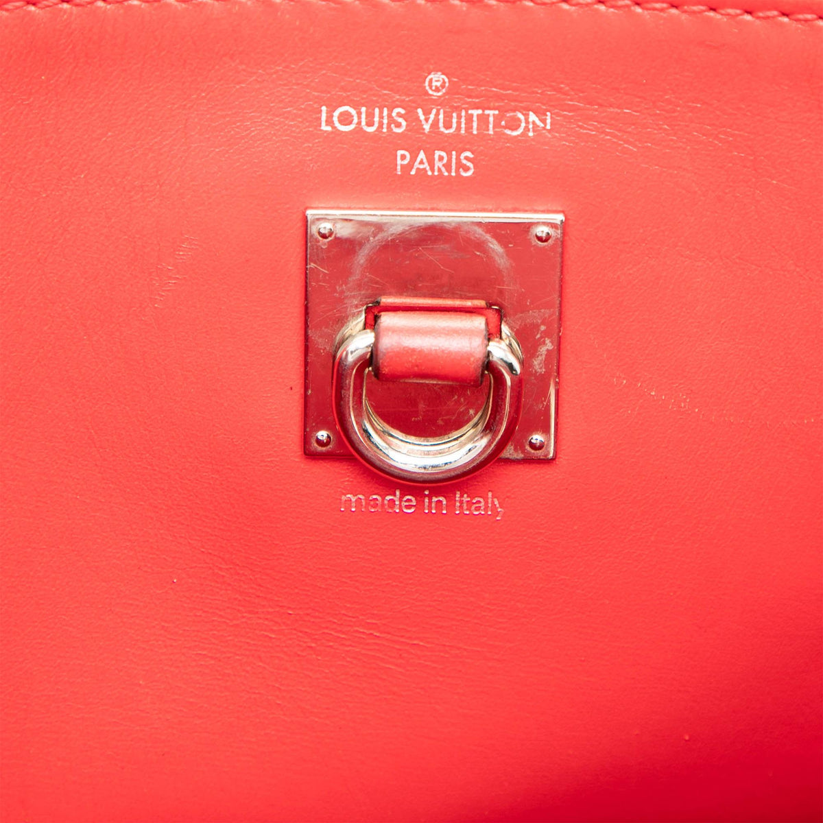 Louis Vuitton Leather City Steamer MM Satchel - Red
