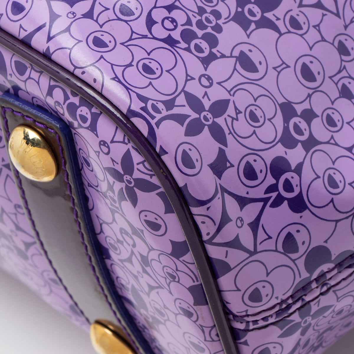 Louis Vuitton Limited Edition Cosmic Blossom PM Tote Bag - Purple