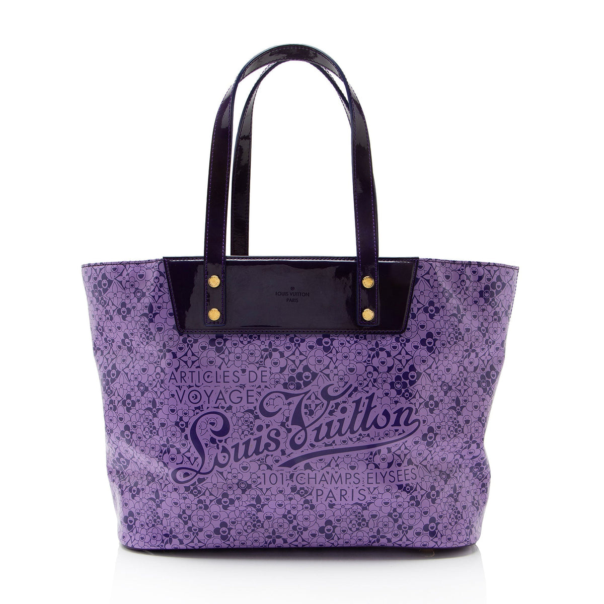 Louis Vuitton Limited Edition Cosmic Blossom PM Tote Bag - Purple