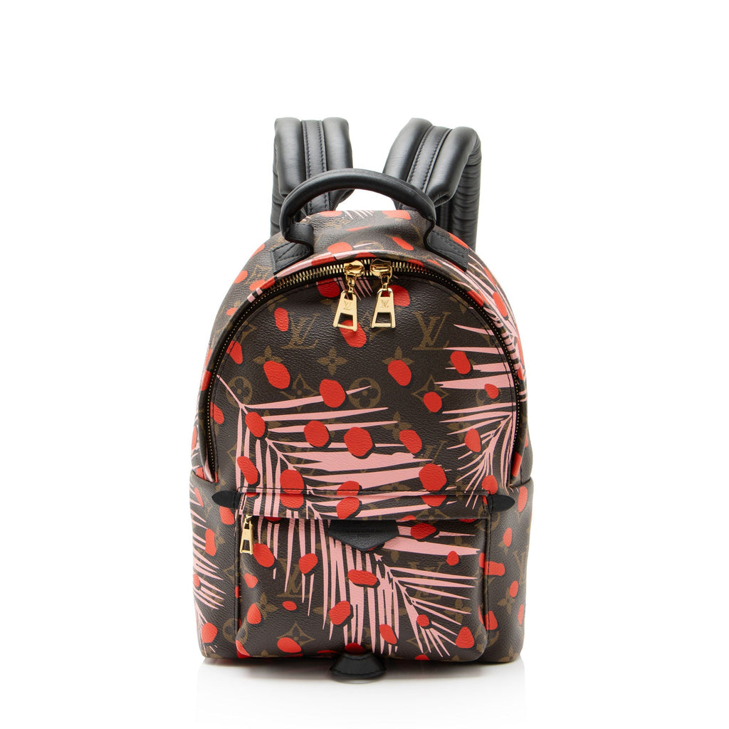 Louis Vuitton Limited Edition Monogram Canvas Jungle Dots Palm Springs PM Backpack - Brown/Pink/Red