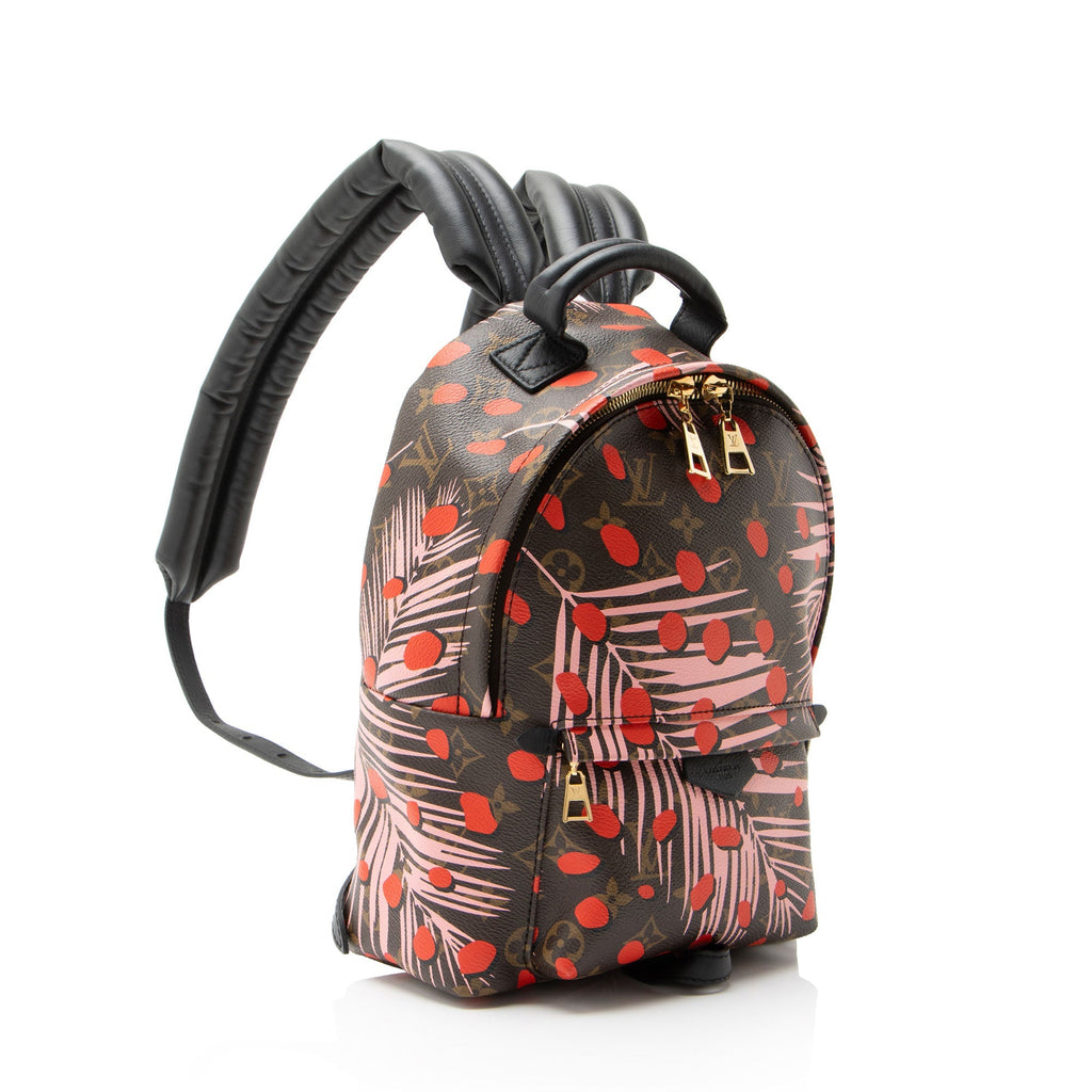 Louis Vuitton Limited Edition Monogram Canvas Jungle Dots Palm Springs PM Backpack - Brown/Pink/Red