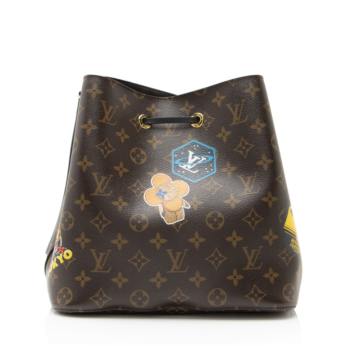 Louis Vuitton Limited Edition Monogram Canvas World Tour Neonoe MM Shoulder Bag - Brown/Multi