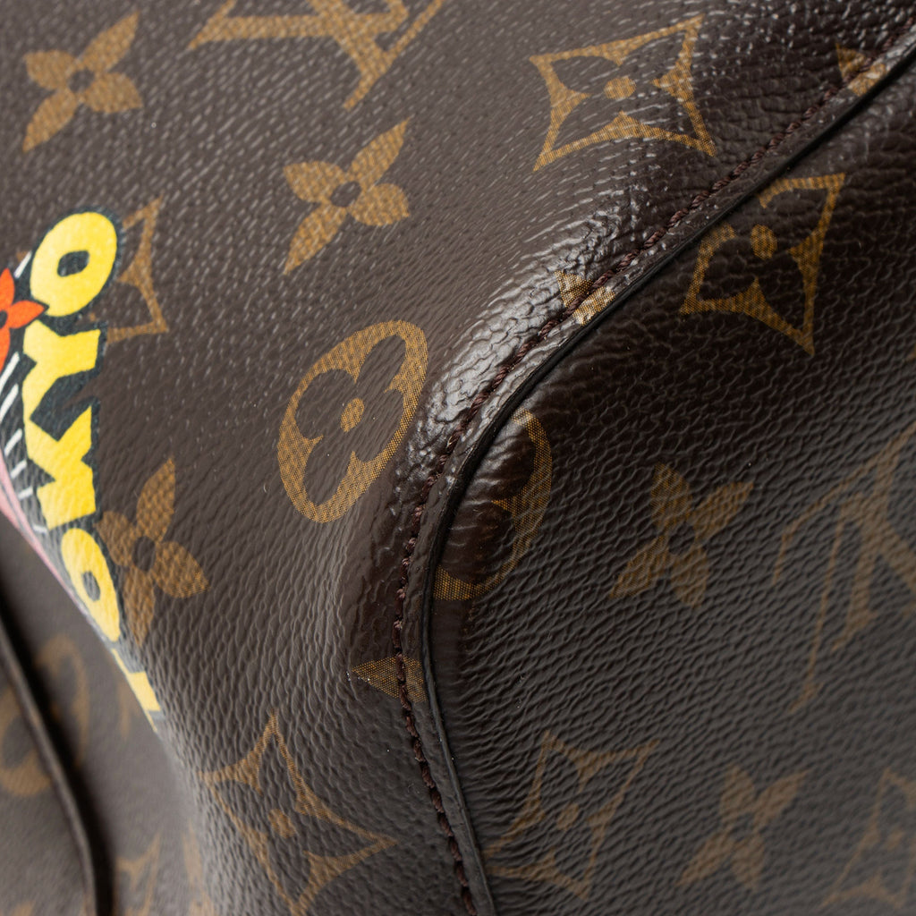 Louis Vuitton Limited Edition Monogram Canvas World Tour Neonoe MM Shoulder Bag - Brown/Multi