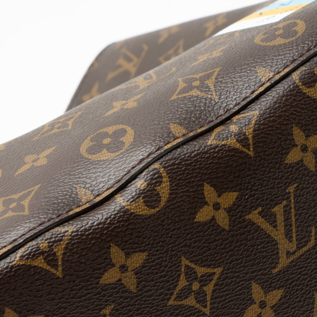 Louis Vuitton Limited Edition Monogram Canvas World Tour Neonoe MM Shoulder Bag - Brown/Multi