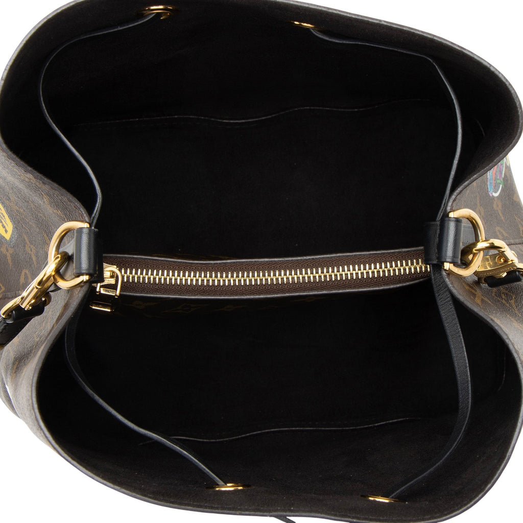 Louis Vuitton Limited Edition Monogram Canvas World Tour Neonoe MM Shoulder Bag - Brown/Multi