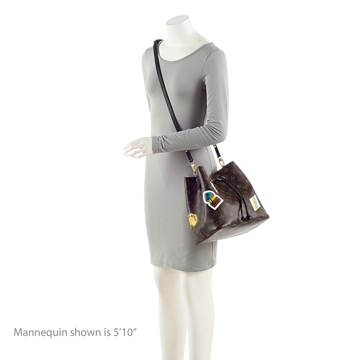 Louis Vuitton Limited Edition Monogram Canvas World Tour Neonoe MM Shoulder Bag - Brown/Multi